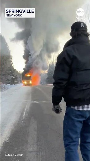 Students safely evacuated after school bus catches fire