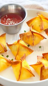 AIR FRYER CRAB RANGOON – Crispy, creamy, and cooked in just 4 minutes! Filled with sweet crab and cream cheese, they’re easier (and better) than takeout. 😍 Recipe link in the comments! #crabrangoon #easyrecipes #airfryerrecipes | Rasa Malaysia