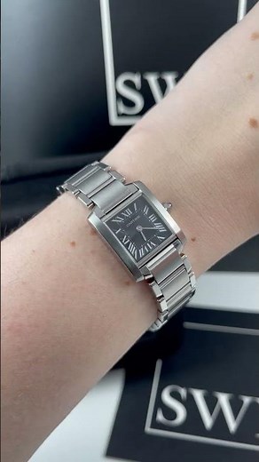 Cartier Tank Francaise Black Dial Steel Ladies Watch W51026Q3 Review | SwissWatchExpo