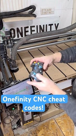 Cheat codes for the onefinity CNC controller #onefinity #workshop #woodworking