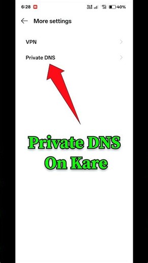 How To Turn On Private DNS #shorts #viral #smartphone
