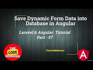 Save Dynamic Form Data into Database in Angular | Dynamic form Angular