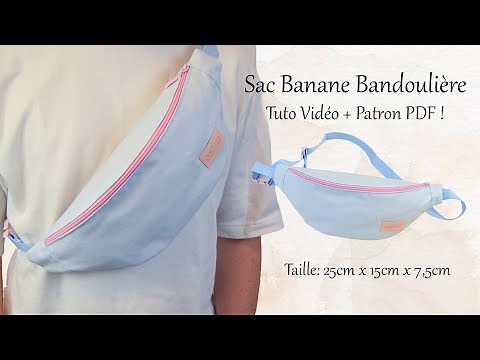 How to Sew an Easy One-Pocket Fanny Pack - Tutorial - PDF Pattern - Easy Sewing by Mimi