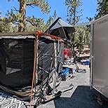 ALL-TOP Awning Room with Floor 6.6' x 8.2' Rip-Stop 210D Oxford Awning Tent with Bug-Resistance Mesh, Waterproof Sun Shelter for Overland, Camping(Black Coating, Room Only)