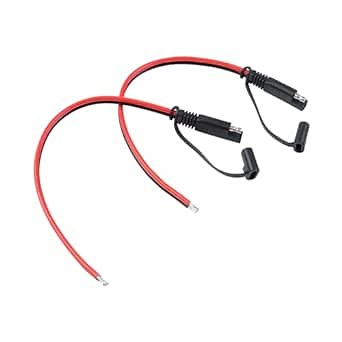 10awg SAE Extension Cable Quick Disconnect Wire Harness Plug for RV Trailer Trolling Motor Solar Panel Boat and More 2 Pack