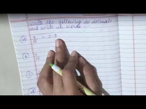 Write the following as decimals and in words| Convert into decimals and in words|#ytvideo #viral