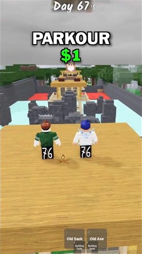 $1 VS $9999 Parkour #99nightintheforest #roblox