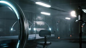 High tech laboratory with advanced equipment and futuristic design