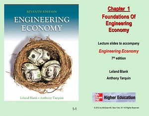 Lecture slides to accompany Engineering Economy 7 th edition Leland Blank Anthony Tarquin - SlideServe