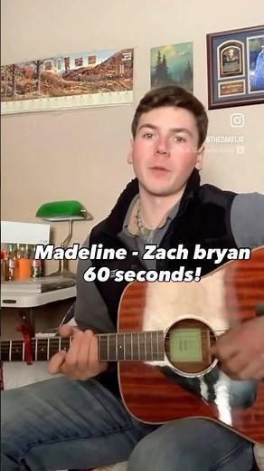 Learn Madeline-Zach Bryan in under 60 seconds! #zachbryan #guitarlesson