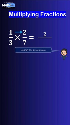 Multiplying Fractions Made Easy! | Learn Fraction Multiplication Fast #shorts #mathinksacademy