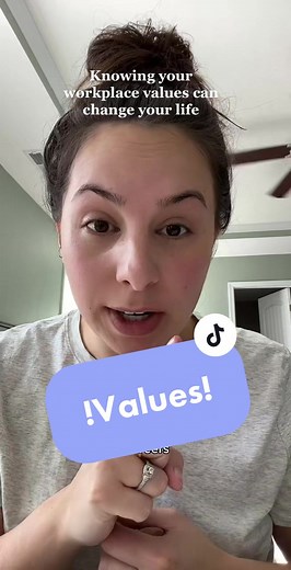Knowing and understanding your workplace values leads to wellbeing at work, increased job satisfaction, and can help prevent burnout. Taking daily action to align with them provides these benefits in your career! #wellbeingatwork #millennialsoftiktok #values #careertiktok #careeradviceontiktok #burnout