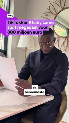 TikTokker Khaby Lame sluit megadeal voor 800 miljoen dollar #khabylame #megadeal #tiktokker