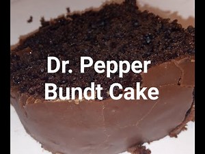 Dr. Pepper Bundt Cake!