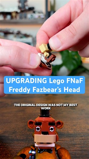 UPGRADING Lego FNaF Freddy Fazbear’s Head #lego #fivenightsatfreddys #fnaf