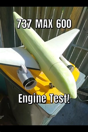 RC plane Build 737 MAX engine test #build #diy #rcplane #drone #edf #737 #rc #aviation #test #make