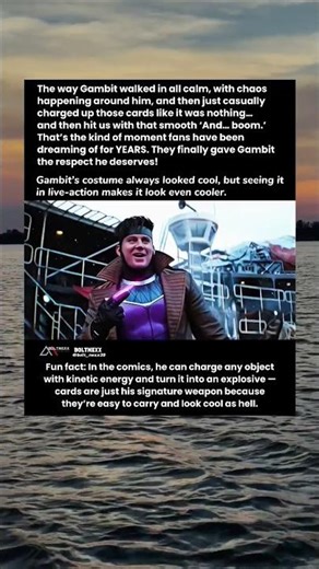 That ‘And… BOOM.’ was pretty great. #gambit #deadpoolandwolverine