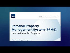 Personal Property Management: Checking out property