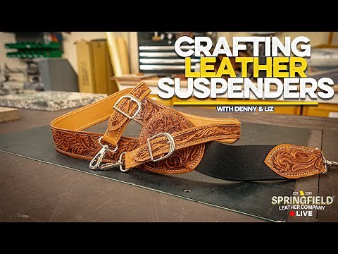 Leather Suspenders with FREE Pattern - Denny + Liz