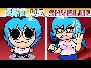 SkyBlue VS Ski Mod Explained in fnf ( Pow Ski/FanGirl Mod)