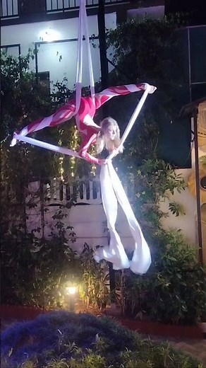 Aerial Silk Dance Performance | Amazing Air Acrobatics Show ✨ | Goa Diaries