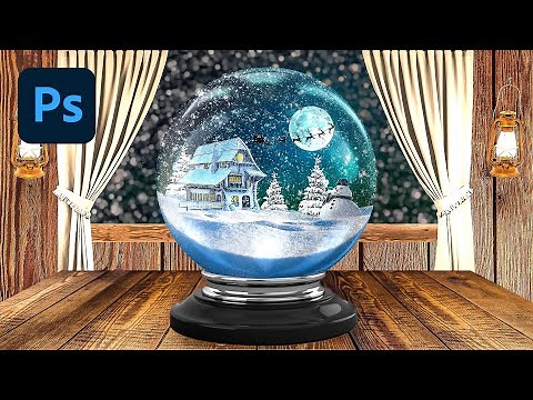 How to Make a Snow Globe in Photoshop | Images Compositing
