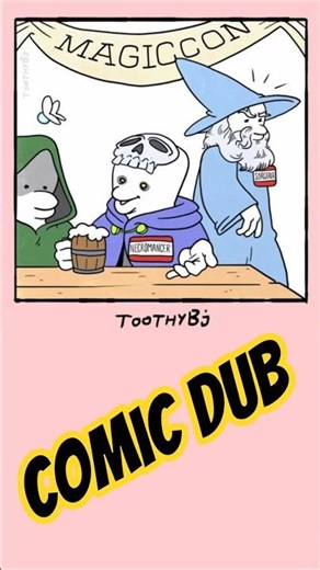 Trouble at MagicCon #ComicDub #voiceacting #Comic #Funny
