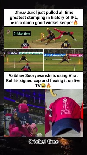 Vaibhav Sooryavanshi is using Virat Kohli's signed cap and flexing it on live TV😂🔥