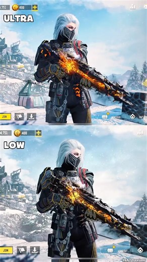 ✅ LOW vs ULTRA Graphics In COD MOBILE 2026 #shorts #trending #codm