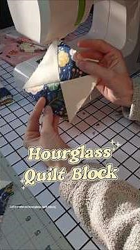 Hourglass quilt block tutorial #jennsews #quilting #quiltblock #sewingtutorial