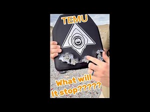 Budget Body Armor TESTING from TEMU LEVEL 4 plates