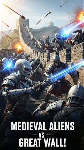 👽 Medieval Aliens Attack China’s Great Wall! 🏯 | Epic Predator Battle #TheGreatWall #Shorts #Movie