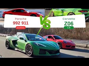 Modified Porsche 992 or New Corvette Z06 : Which is FASTER?