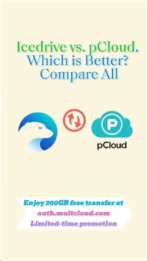 Icedrive vs. pCloud, Which is Better? #cloudstorage #multcloud #cloudtransfer