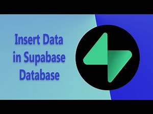 How to Insert Data into Supabase Database | Supabase Flutter Tutorial