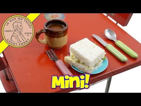 Mini Food Cooking Egg Salad & Tomato Soup 1940's Little Chef Kids Oven