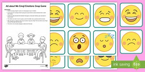 All About Me Emoji Emotions Snap Game