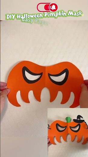DIY Halloween Pumpkin Mask – Easy Paper Craft!