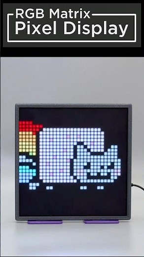 32x32 RGB matrix display learn.adafruit.com/32x32-square-pixel-display #adafrui #3dprinting
