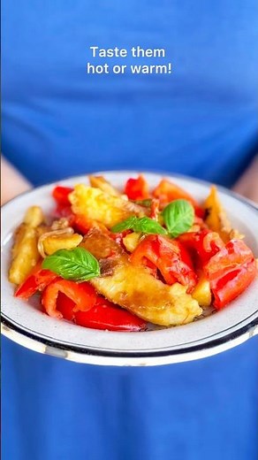 Peperoni e patate in umido, contorno estivo veloce - Potato and pepper stew #cucinafacile #recipe