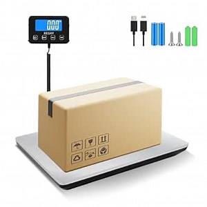 RESHY Digital Shipping Scale, High Accuracy 440lbs x 0.5 oz Postal Scale for Packages with Hold/Tare Function,Stainless Steel Postage Scale,Package Scale for Small Business, Mail,Warehouses,Office
