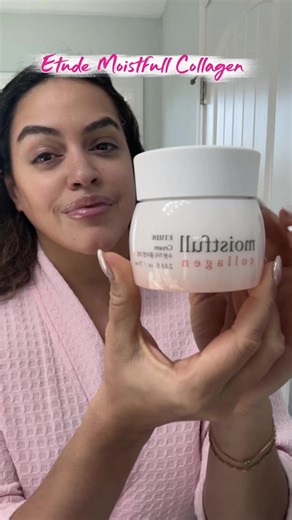 Winter showers AC = dry, tight skin ❄️ The Etude Moistfull Collagen Cream keeps my skin calm, hydrated, and bouncy all day.@etudeinfluencer #hypoallergenic #mild_moisturizer #calming&Moist