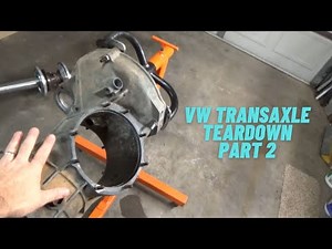 VW Transaxle Teardown - Part 2 - Gear Carrier Removal and Plans for Drag Rail Transaxle Build
