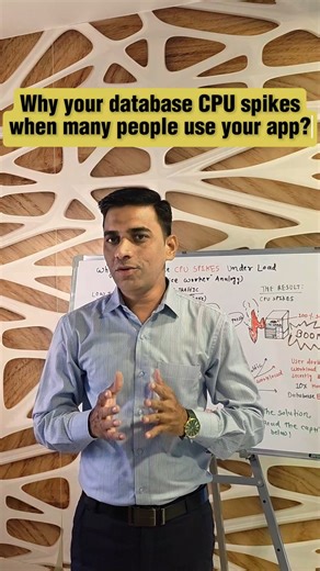 Overseas IT Solution on Instagram: "Here are the stpes : Step 1: Add the right indexes You start by fixing your indexes, because without them your database is forced to scan entire tables. Just adding the correct indexes can instantly drop CPU usage. Step 2: Optimize your queries Next, you clean up the heavy queries. Remove unnecessary joins, avoid SELECT *, reduce nested queries, and make sure each query does only what it needs to do. Step 3: Add caching wherever possible Then you introduce cac