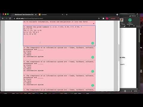 How to Generate Test Question and Import File into Question Bank - Blackboard Ultra