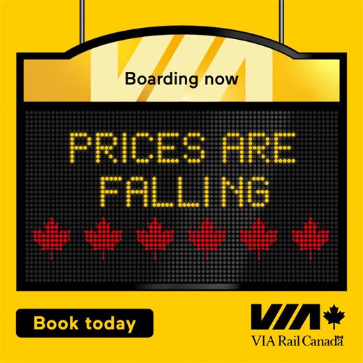 🍁 Canadian Black Friday starts NOW 🍁 Save up to 30%* on travel across the country with code CANADA. Book by October 14! https://www.viarail.ca/en/offers/black-Friday?utm_campaign=2025-CBF&utm_medium=social&utm_source=facebook&utm_content=feed-oct-07 There’s something special about seeing Canada by train this time of year. Sit back, relax, and catch the colours before they’re gone. Where are you headed first? * Conditions apply, visit our website for more details. | VIA Rail Canada