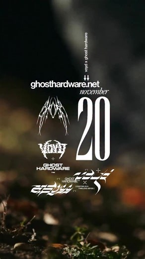 ( ⊹ ) 𝐆𝐇𝐎𝐒𝐓 𝐇𝐀𝐑𝐃𝐖𝐀𝐑𝐄™ on Instagram: "VOYD X GHOST HARDWARE : NOVEMBER 20th 2PM / PST ghosthardware (.) net sign up for early access (text📲 and email 📧)🗡️ #ghosthardware #svddendeath"
