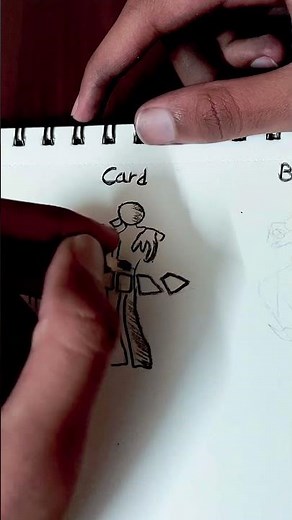 How to draw body with (football, card, bow ) #art #tutorial