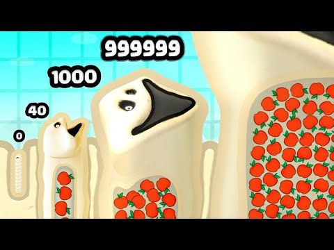 eating to FATTEST Hungry Worm