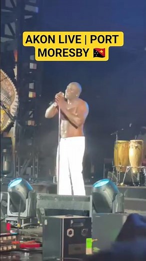Akon Live in Port Moresby | PNG 50th Independence Celebration 🎶🇵🇬 #shorts